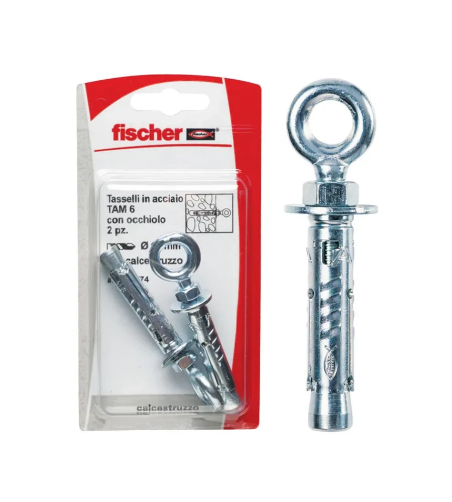 Sistemi Di Fissaggio-Fischer Tam 8 o k tassello occhiolo