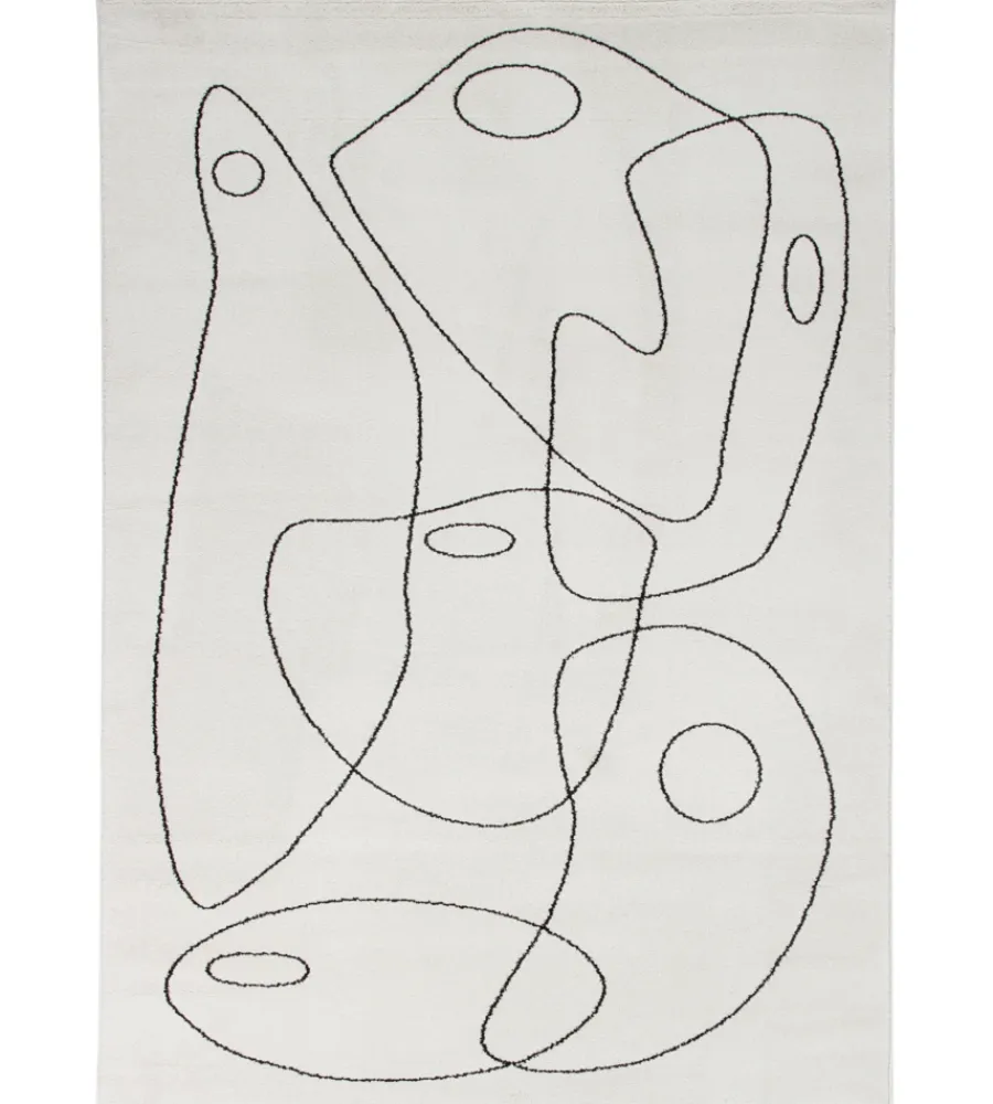 Tessile D'Arredo- Tappeto "atelier" avorio, 133x190 cm