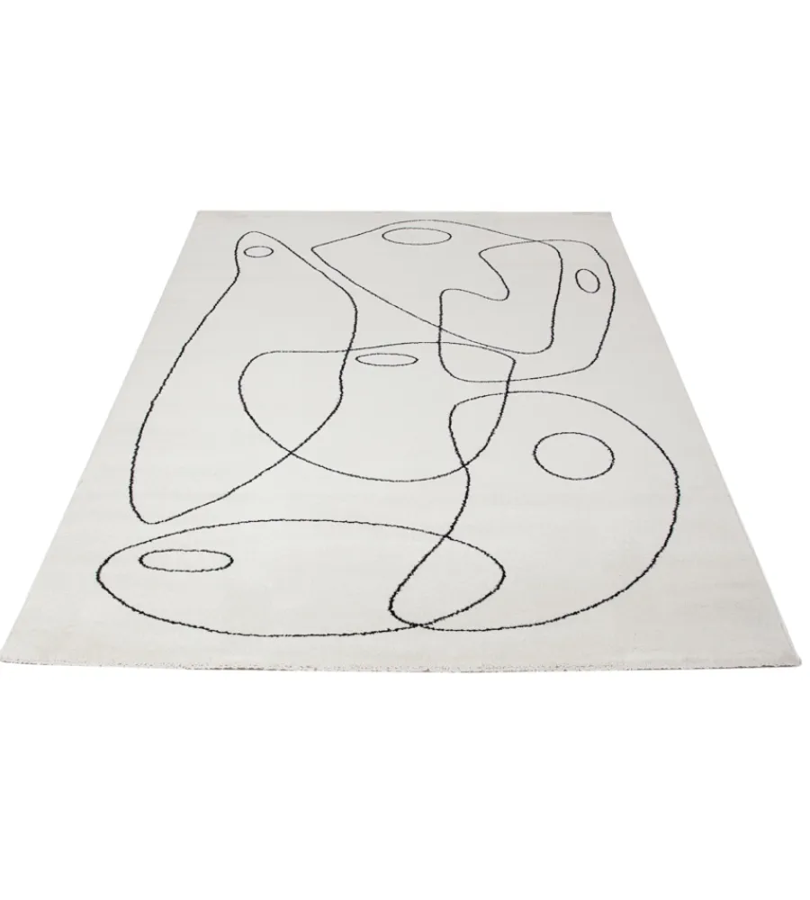 Tessile D'Arredo- Tappeto "atelier" avorio, 133x190 cm