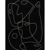 Tessile D'Arredo- Tappeto "atelier" nero, 133x190 cm