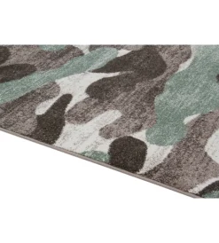 Tessile D'Arredo- Tappeto "camouflage" grigio, 300x200 cm
