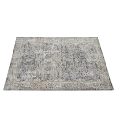 Tessile D'Arredo- Tappeto "caravan" blu grigio, 190x133 cm