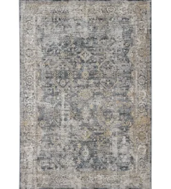 Tessile D'Arredo- Tappeto "caravan" blu grigio, 230x160 cm