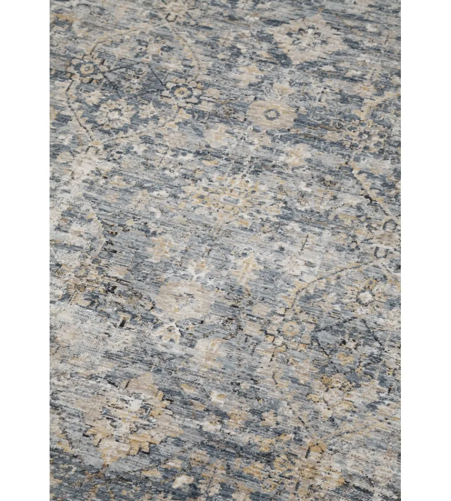 Tessile D'Arredo- Tappeto "caravan" blu grigio, 230x160 cm