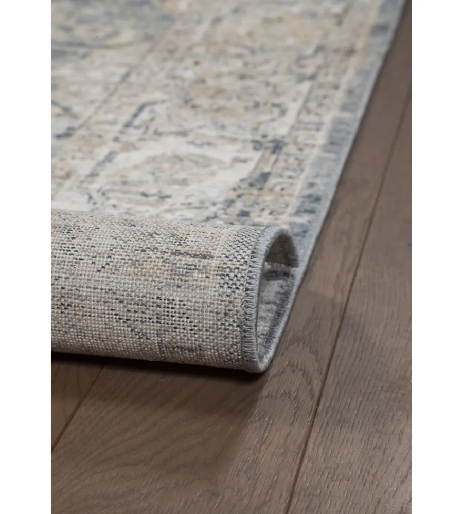 Tessile D'Arredo- Tappeto "caravan" blu grigio, 230x160 cm
