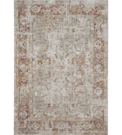 Tessile D'Arredo- Tappeto "caravan" grigio ruggine, 190x133 cm