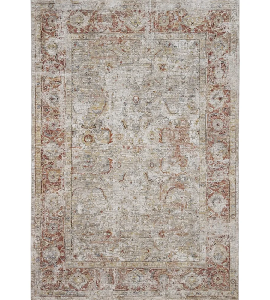 Tessile D'Arredo- Tappeto "caravan" grigio ruggine, 190x133 cm