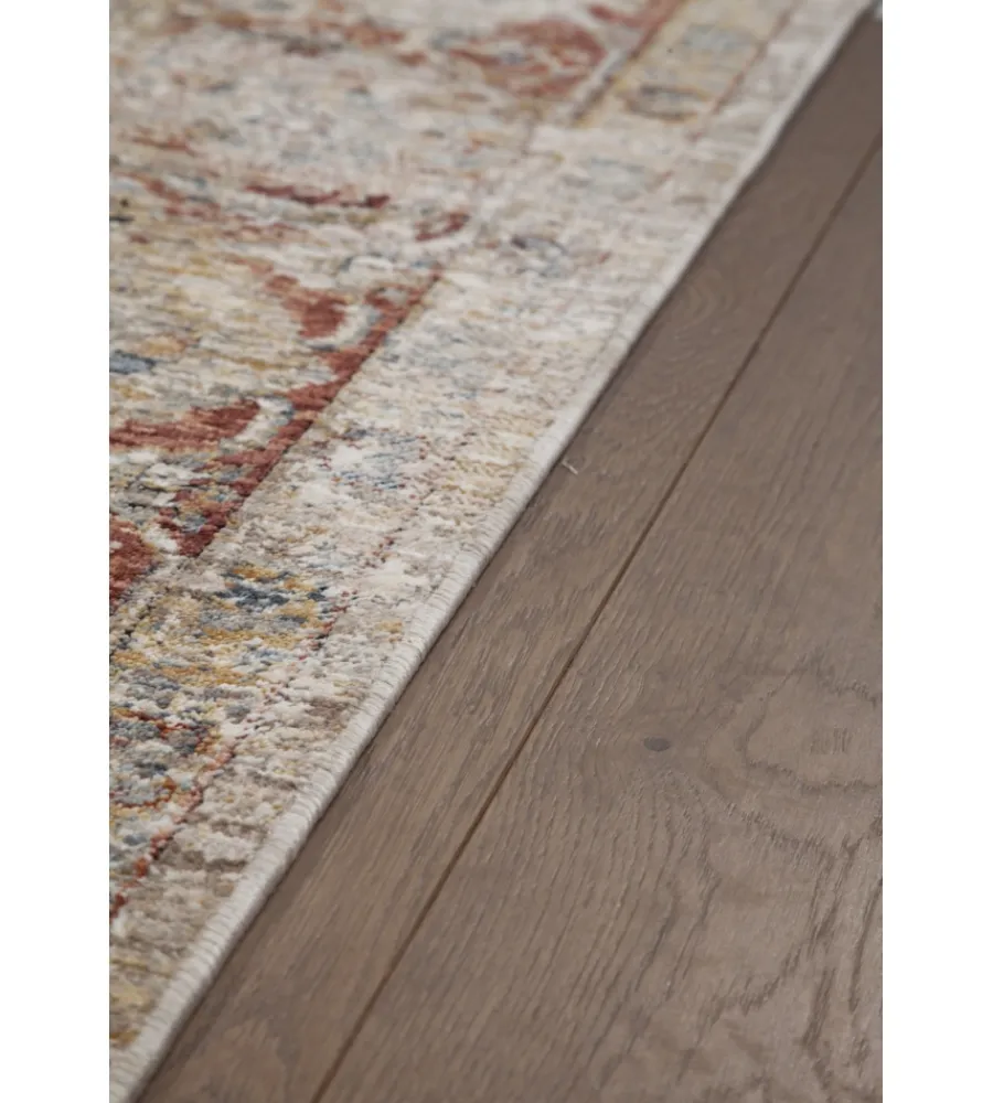 Tessile D'Arredo- Tappeto "caravan" grigio ruggine, 190x133 cm