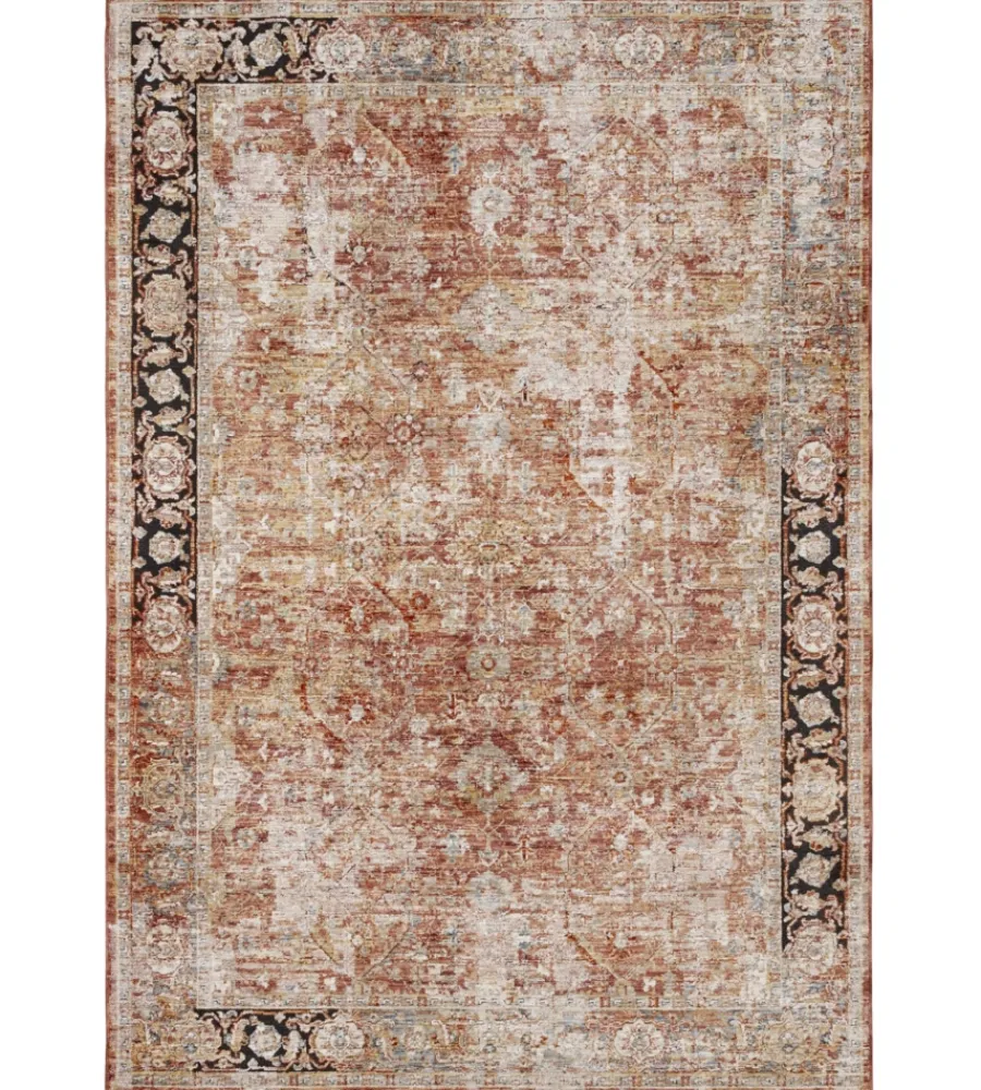 Tessile D'Arredo- Tappeto "caravan" ruggine, 230x160 cm