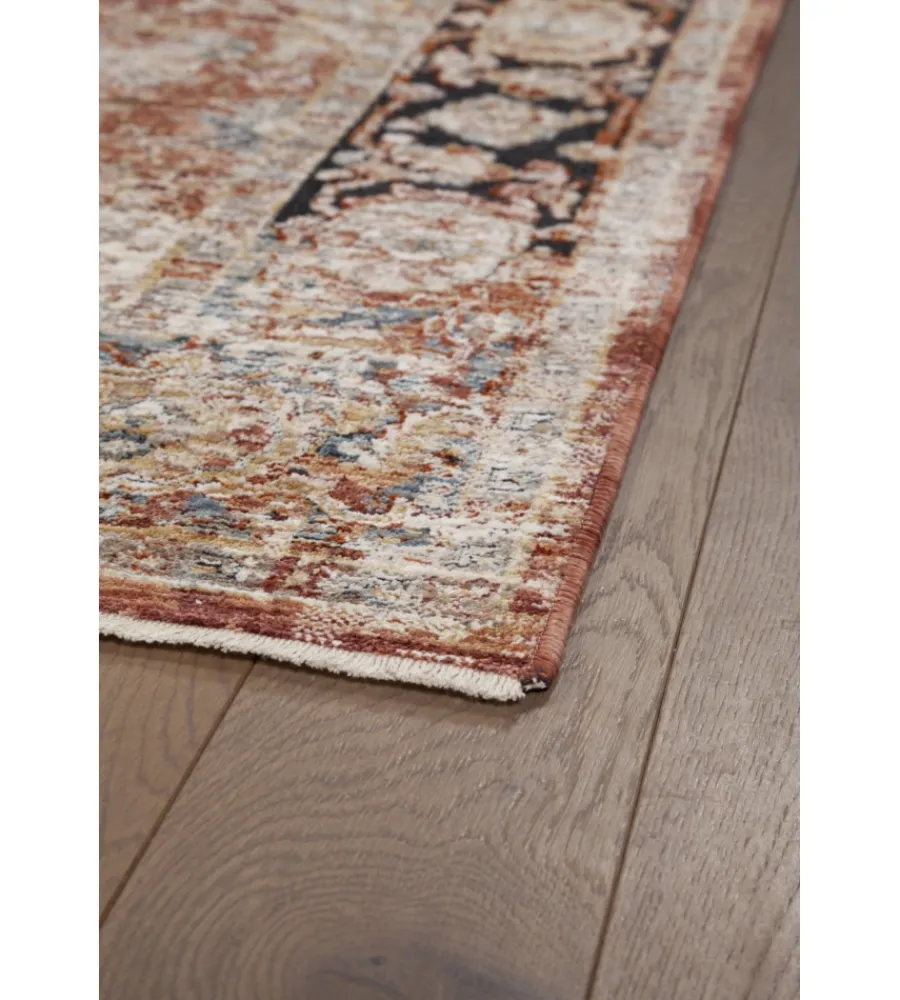 Tessile D'Arredo- Tappeto "caravan" ruggine, 230x160 cm