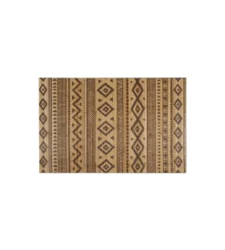 Tessile D'Arredo- Tappeto da interno in bamboo "etnic natural", 60x90 cm