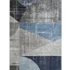 Outlet Tappeto "double" blu celeste, 133x190 cm Tessile D'Arredo