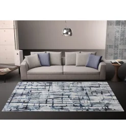 Outlet Tappeto "double" celeste, 110x170 cm Tessile D'Arredo