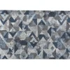 Tessile D'Arredo- Tappeto "double" grigio celeste, 110x170 cm