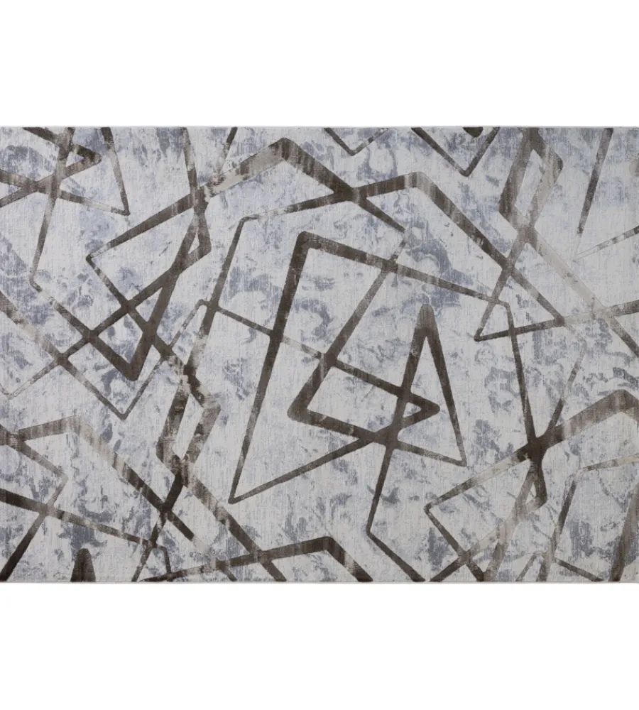Tessile D'Arredo- Tappeto "double" marrone, 133x190 cm