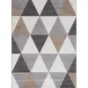Tessile D'Arredo- Tappeto "edition" triangoli grigi, 160x230 cm