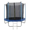 Best Tappeto elastico da giardino per bambini in acciaio e pvc con rete e scaletta 244 cm Giochi E Casette Bimbo
