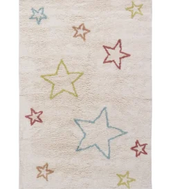 Tessile D'Arredo- Tappeto "fantasia 2" cotone multicolor, 150x100 cm
