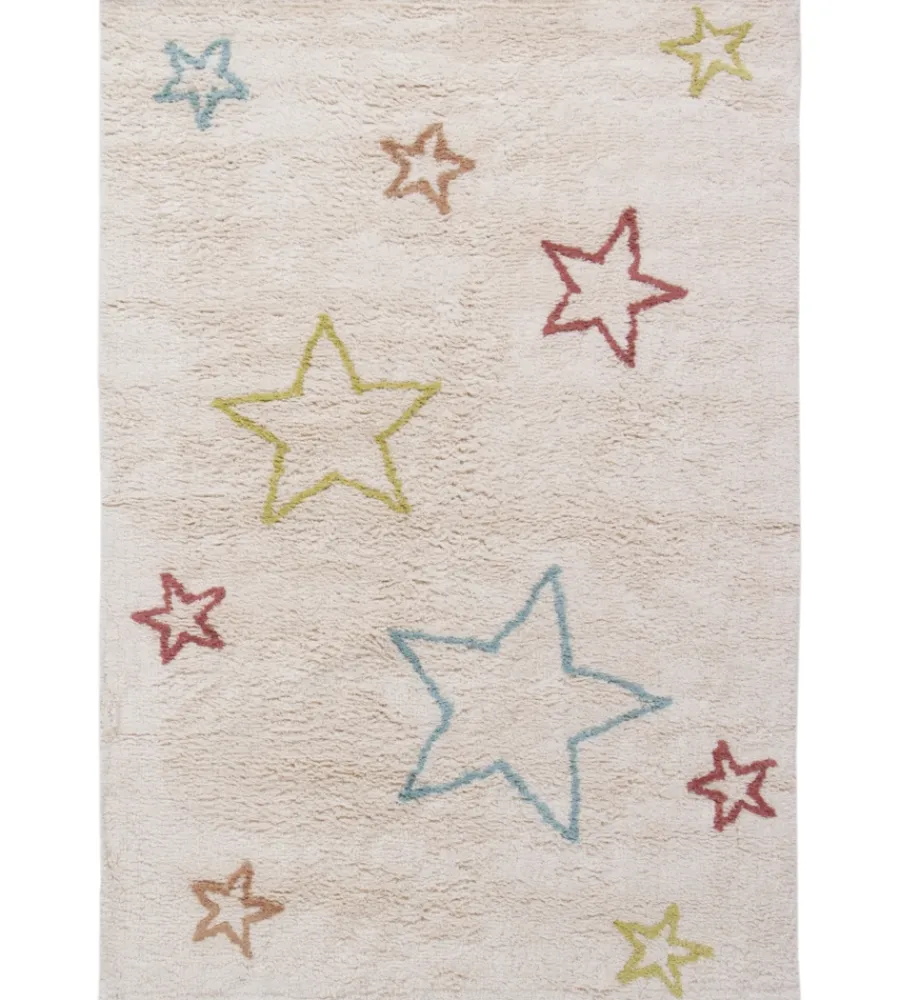 Tessile D'Arredo- Tappeto "fantasia 2" cotone multicolor, 150x100 cm