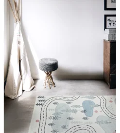 Tessile D'Arredo|Tappeto "fantasia" nordica foresta, 100x150 cm