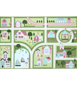 Tessile D'Arredo- Tappeto "green play" verde, 140x80 cm