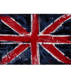 Tessile D'Arredo- Tappeto "metropolitan uk flag", 170x120 cm