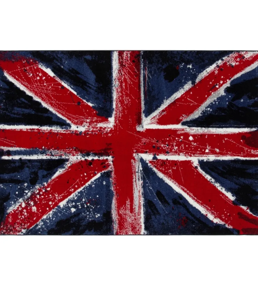 Tessile D'Arredo- Tappeto "metropolitan uk flag", 170x120 cm