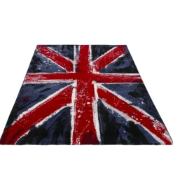 Tessile D'Arredo- Tappeto "metropolitan uk flag", 170x120 cm