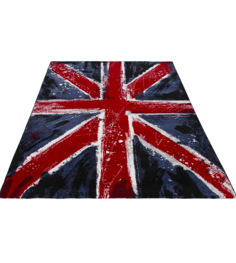 Tessile D'Arredo- Tappeto "metropolitan uk flag", 170x120 cm