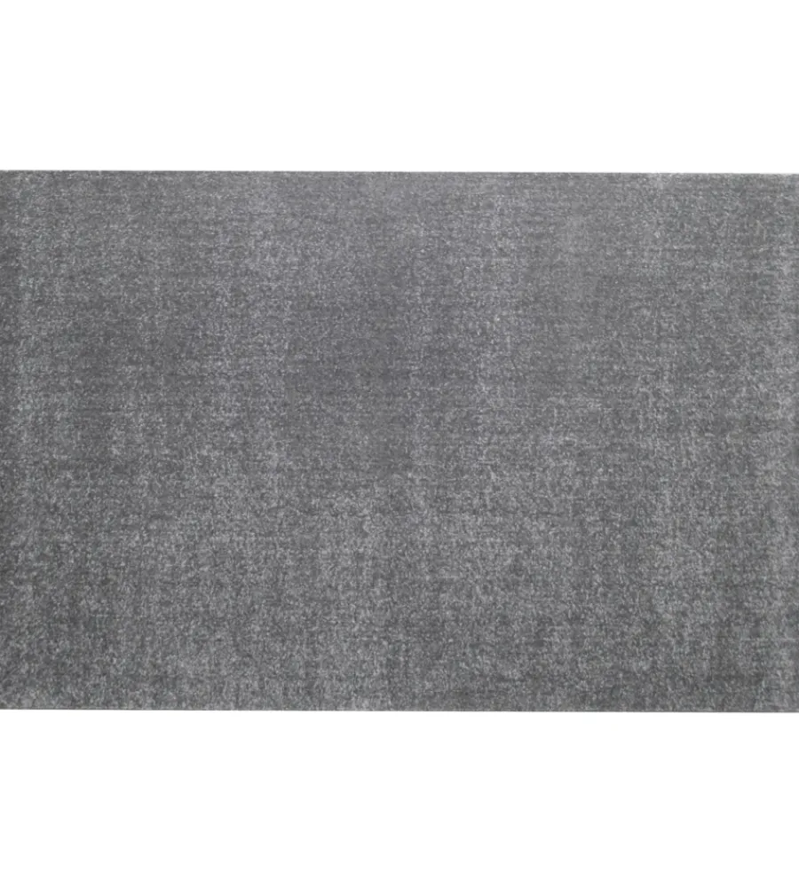 Tessile D'Arredo- Tappeto "milano" tinta unita grigio, 110x170 cm