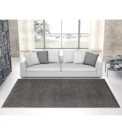 Tessile D'Arredo- Tappeto "milano" tinta unita grigio, 200x300 cm