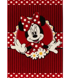 Tessile D'Arredo|Tappeto "minnie premium" rosso, 190x133 cm