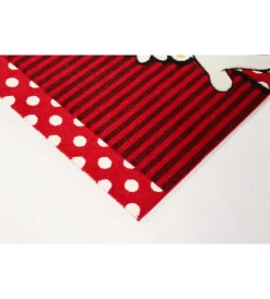 Tessile D'Arredo|Tappeto "minnie premium" rosso, 190x133 cm