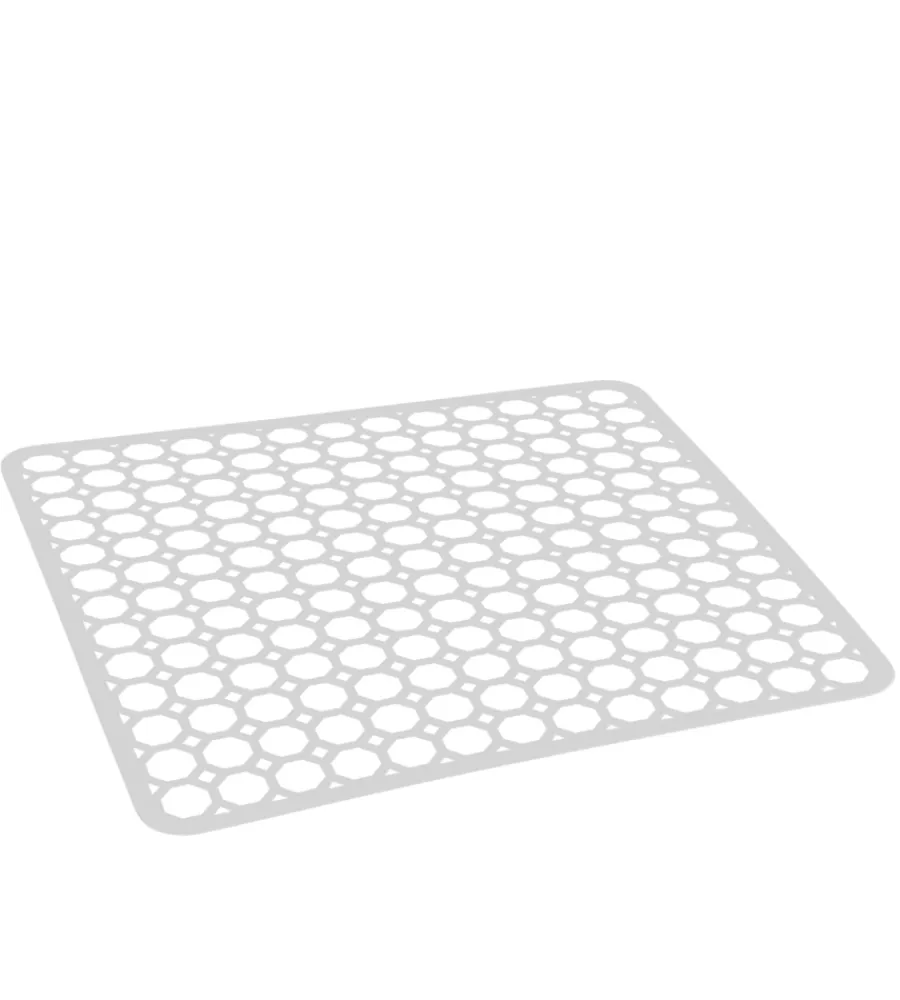 Accessori Cucina|Tappeto scolapiatti di colore bianco.