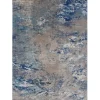 Tessile D'Arredo- Tappeto "soho" ecru blu, 230x160 cm