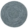 Tessile D'Arredo|Tappeto "solid" rotondo acqua, ø 120 cm