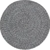 New Tappeto "solid" rotondo grigio chiaro, ø 120 cm Tessile D'Arredo