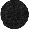 Tessile D'Arredo- Tappeto "solid" rotondo grigio scuro, ø 120 cm