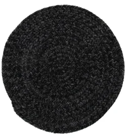Tessile D'Arredo- Tappeto "solid" rotondo grigio scuro, ø 120 cm