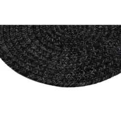Tessile D'Arredo- Tappeto "solid" rotondo grigio scuro, ø 120 cm