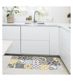 Tessile D'Arredo- Tappeto vinilico stampato 