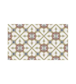 Tessile D'Arredo- Tappeto vinilico stampato "bcn color", 45x75 cm