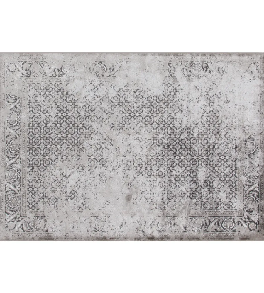 Tessile D'Arredo- Tappeto "vintage" classico antracite, 200x290 cm