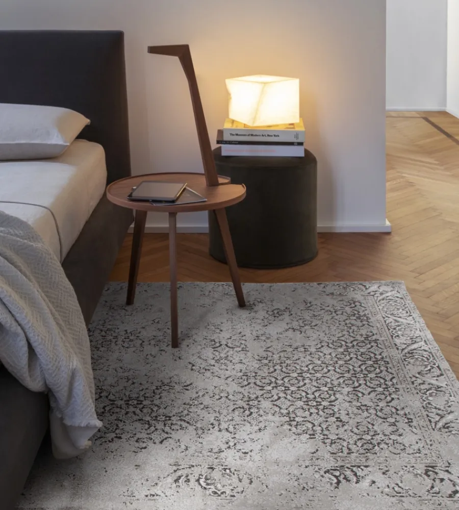 Tessile D'Arredo- Tappeto "vintage" classico antracite, 200x290 cm