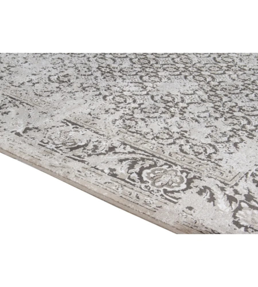 Tessile D'Arredo- Tappeto "vintage" classico antracite, 200x290 cm