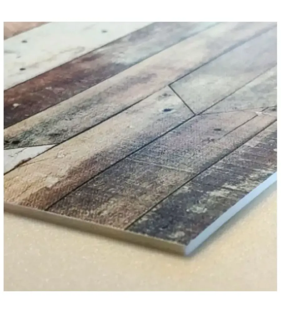 Tessile D'Arredo- Tappeto "vintage wood" in vinile spessorato, 150x230 cm