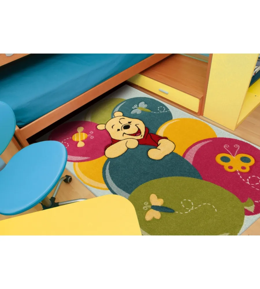 Best Tappeto "winnie party" multicolor, 100x150 cm Tessile D'Arredo