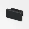 Ferramenta Per Mobili E Infissi-Alfer aluminium Tappo rettangolare a lamelle 19.5x35 pe nero 2 pezzi.