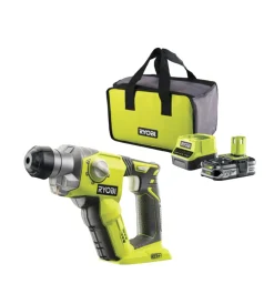 Ryobi Tassellatori E Demolitori|Tassellatore a batteria "r18sds-125s" 18v 2,5ah e caricabatterie