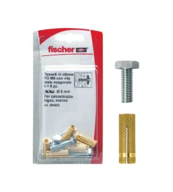 Sistemi Di Fissaggio-Fischer Tasselli con vite ottone pom 8 k 10